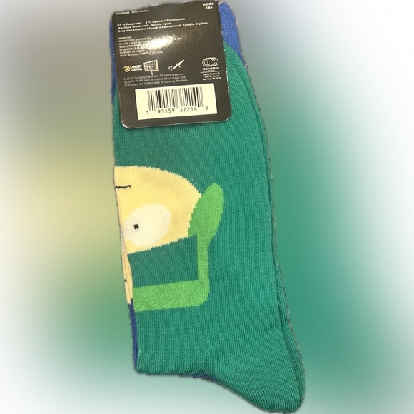 South Park Cartman Face Crew Socks | O/S Unisex Adult | NWT - Picture 2 of 2